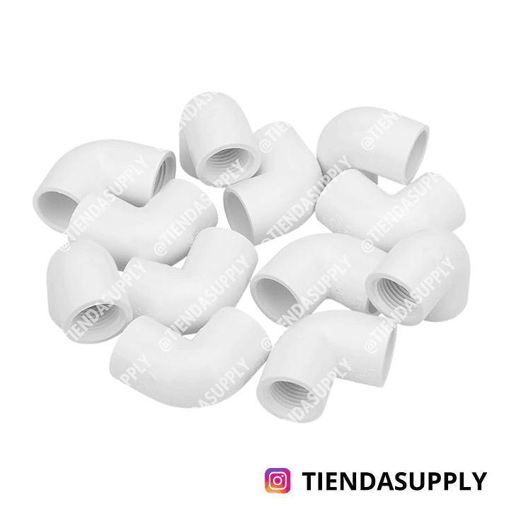 CODO LISO - ROSCADO 1/2