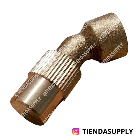 BOQUILLA CURVA 1 SALIDA BRONCE