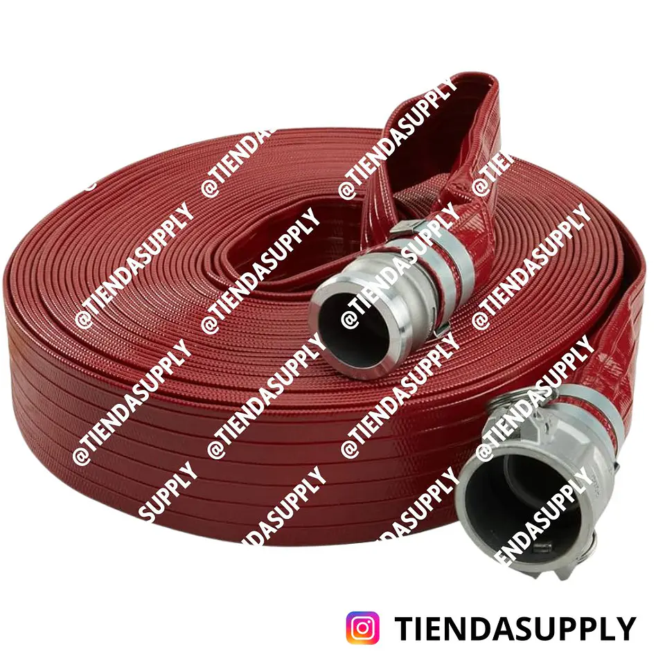MANGUERA PLANA ROJA ACOPLADA 1