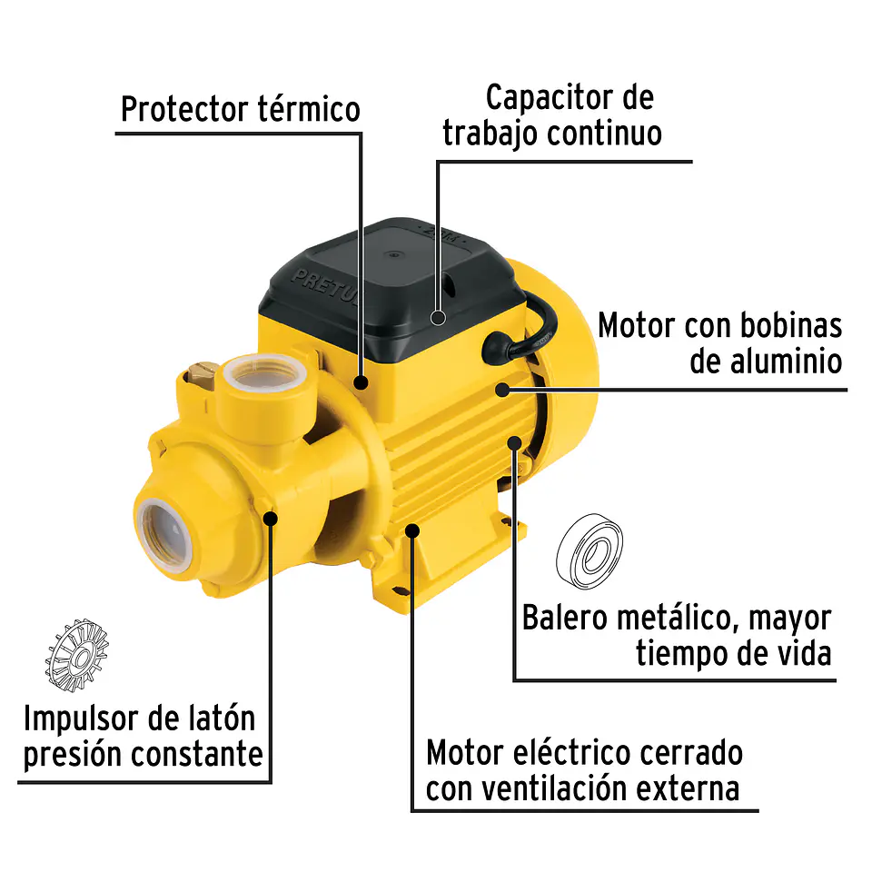 BOMBA PERIFERICA 1/2 HP 2