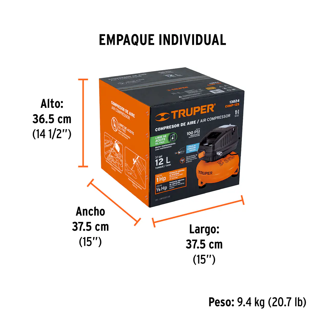 COMPRESOR DE AIRE, LIBRE DE ACEITE 4