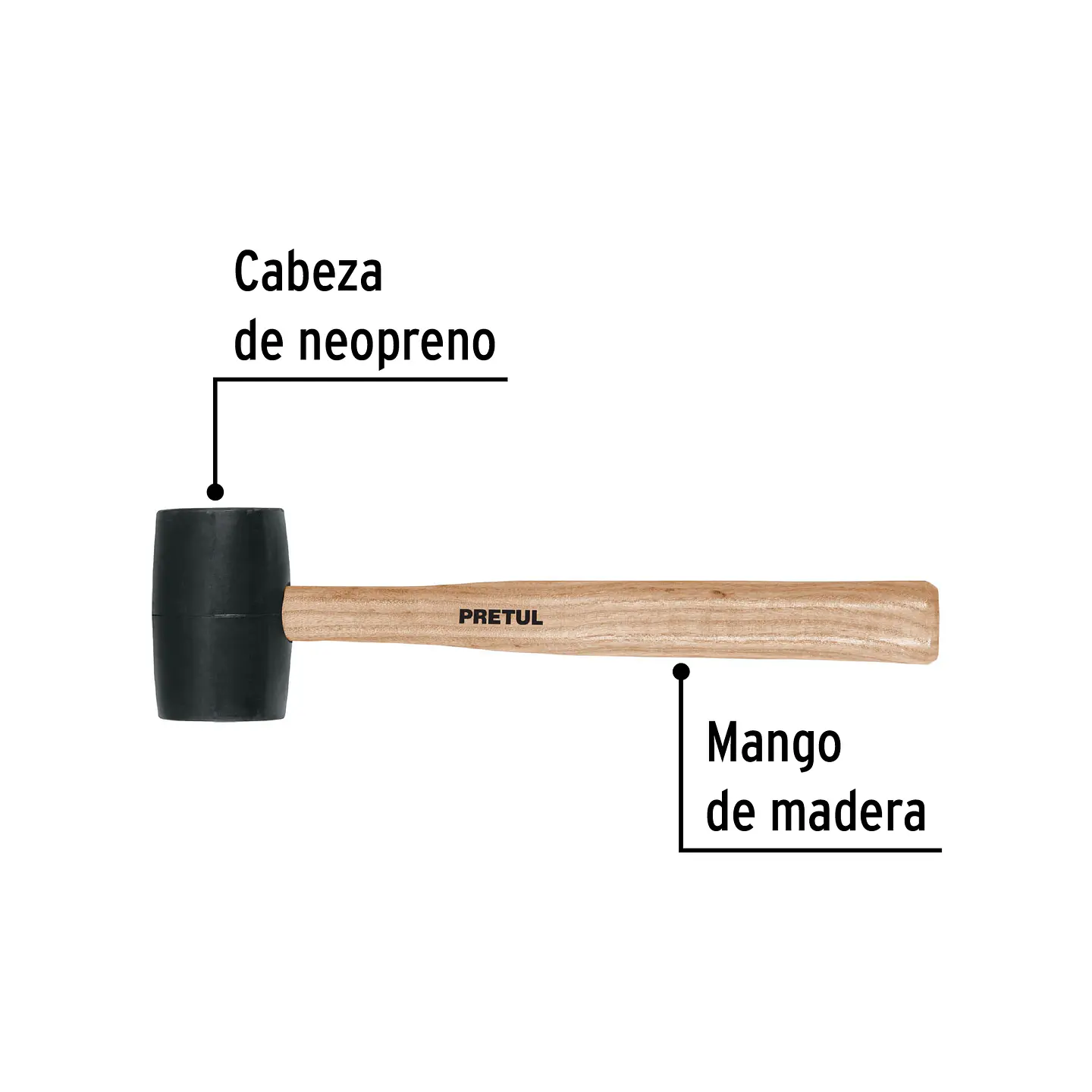MAZO DE GOMA 16 oz 2