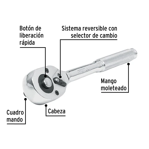 MATRACA CUADRO 1/2"