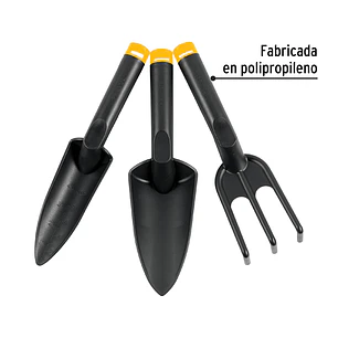 JUEGO DE 3 HERRAMIENTAS PARA JARDÍN 