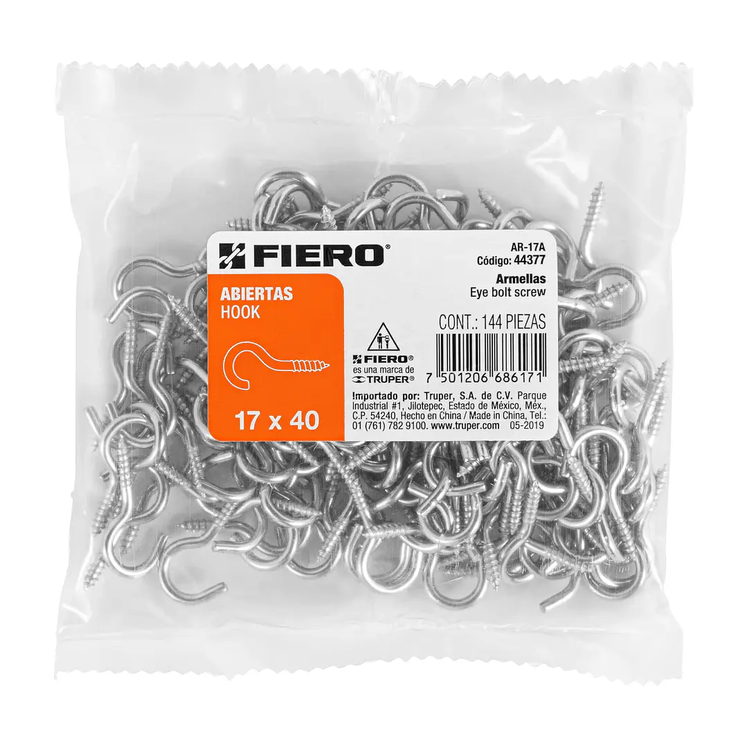 BOLSA CON 144 ARMELLAS ABIERTAS 17 X 40 4