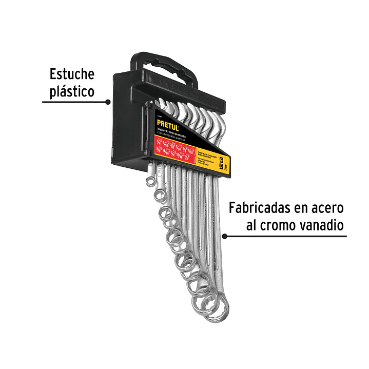 JUEGO DE 11 LLAVES COMBINADAS 3