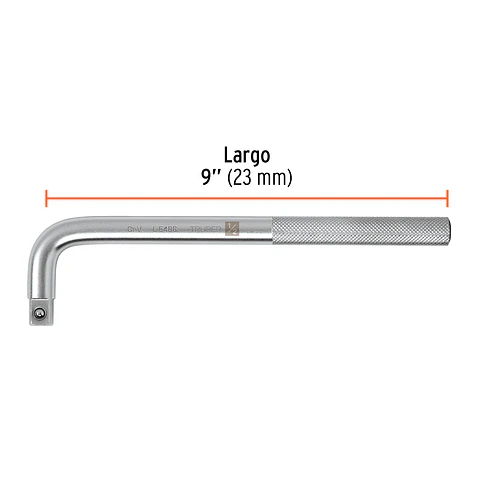 MANGO CUADRO 1/2" EN L