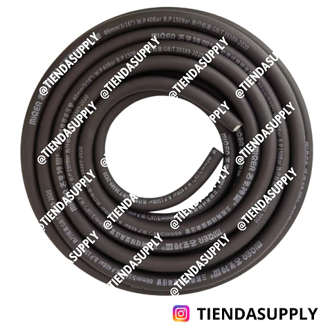 MANGUERA CAUCHO Y LONA NEGRA (AIRE - AGUA)