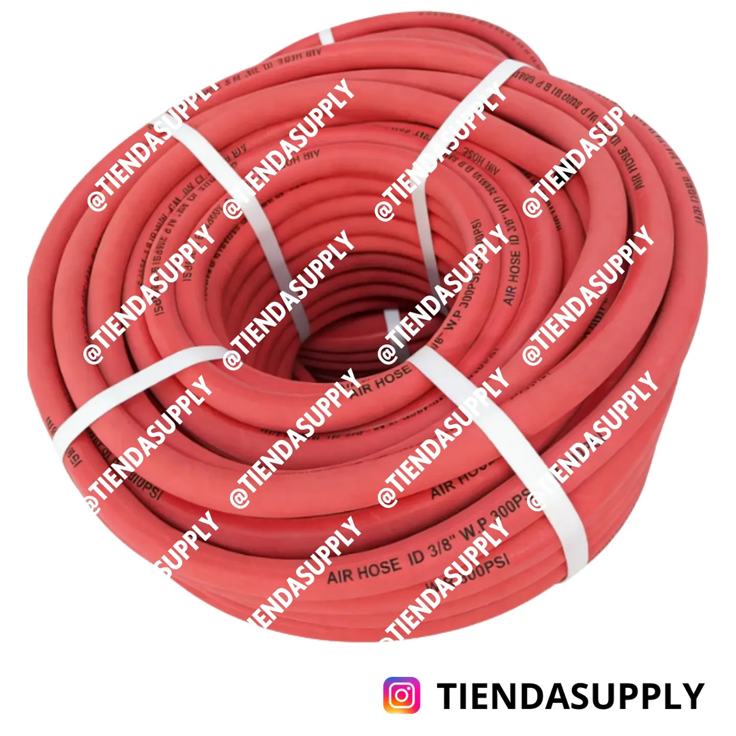 MANGUERA CAUCHO Y LONA ROJA (AIRE - AGUA) 1