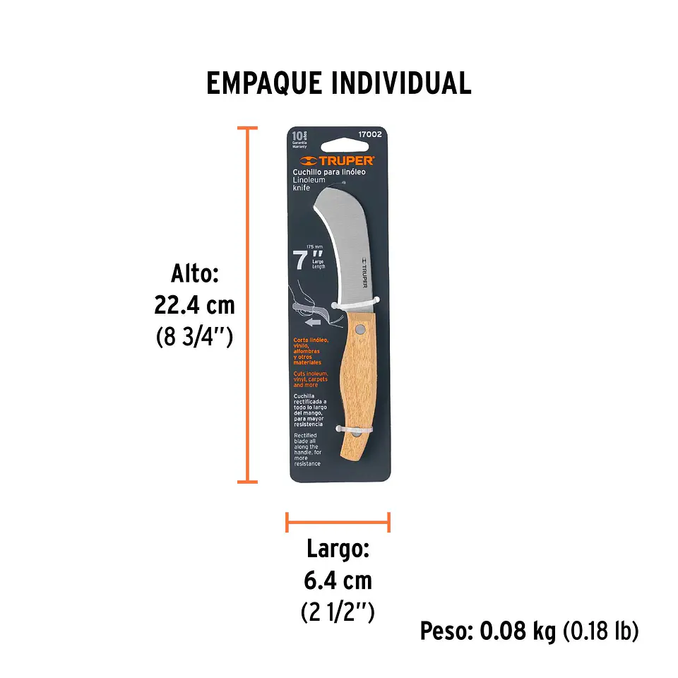 CUCHILLO BANANERO INDUSTRIAL LINOLEO 7