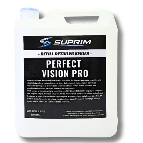 Líquido Antiempañante Para Vidrios Suprim Perfect Vision PRO 5L