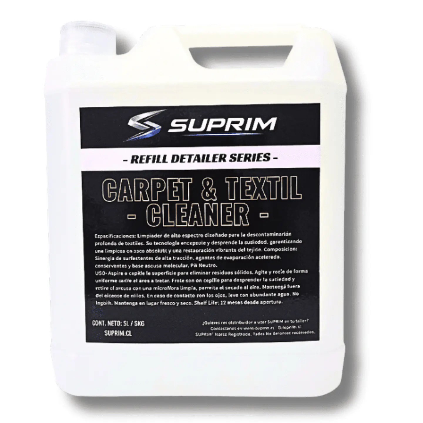 Limpiador De Tapices Para Autos - Suprim Cleaner 5L 1