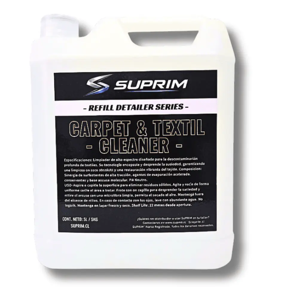 Limpiador De Tapices Para Autos - Suprim Cleaner 5L 1