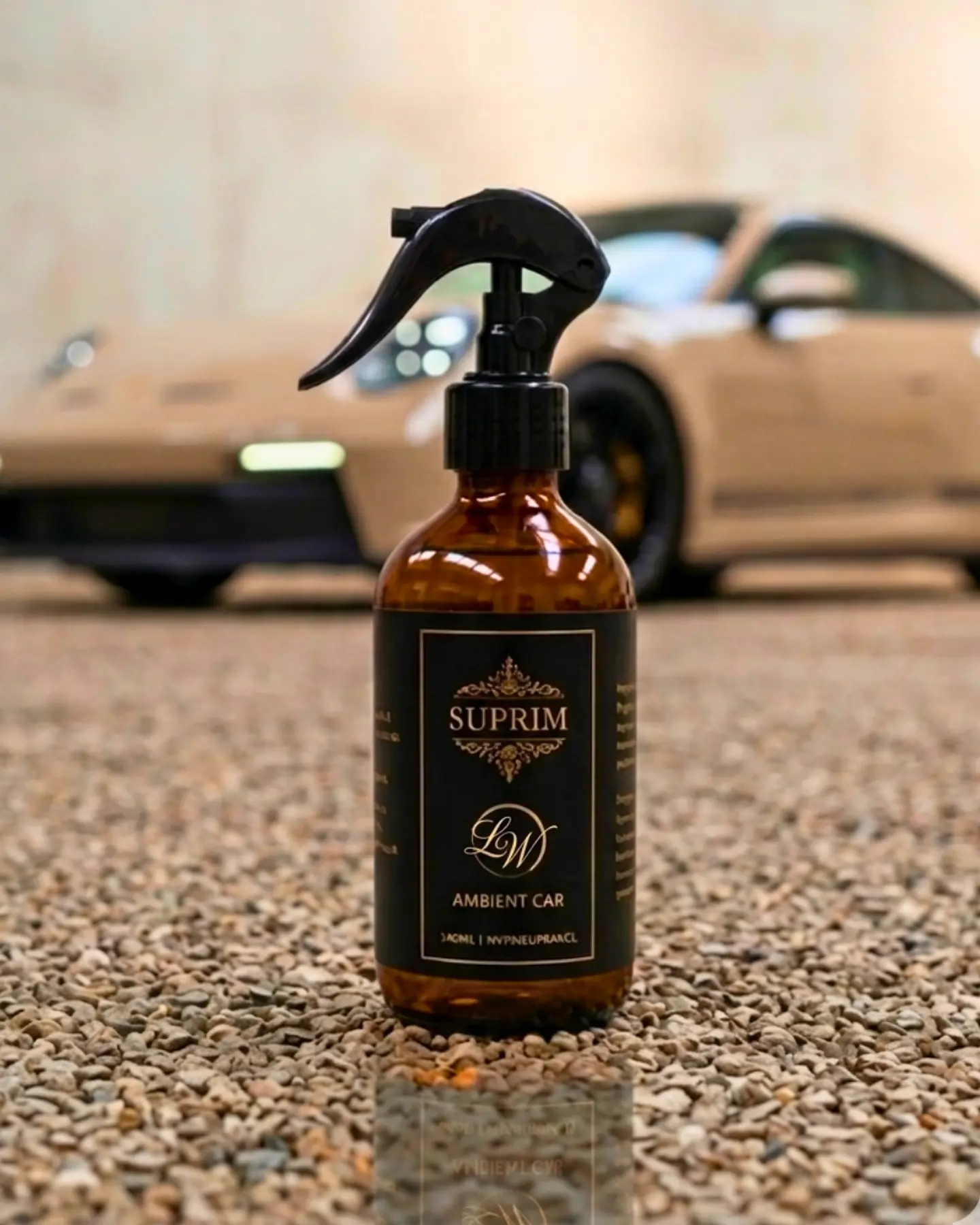 Perfume Para Auto Premium - Suprim Luxe Wood 240ML Vidrio Ámbar 1