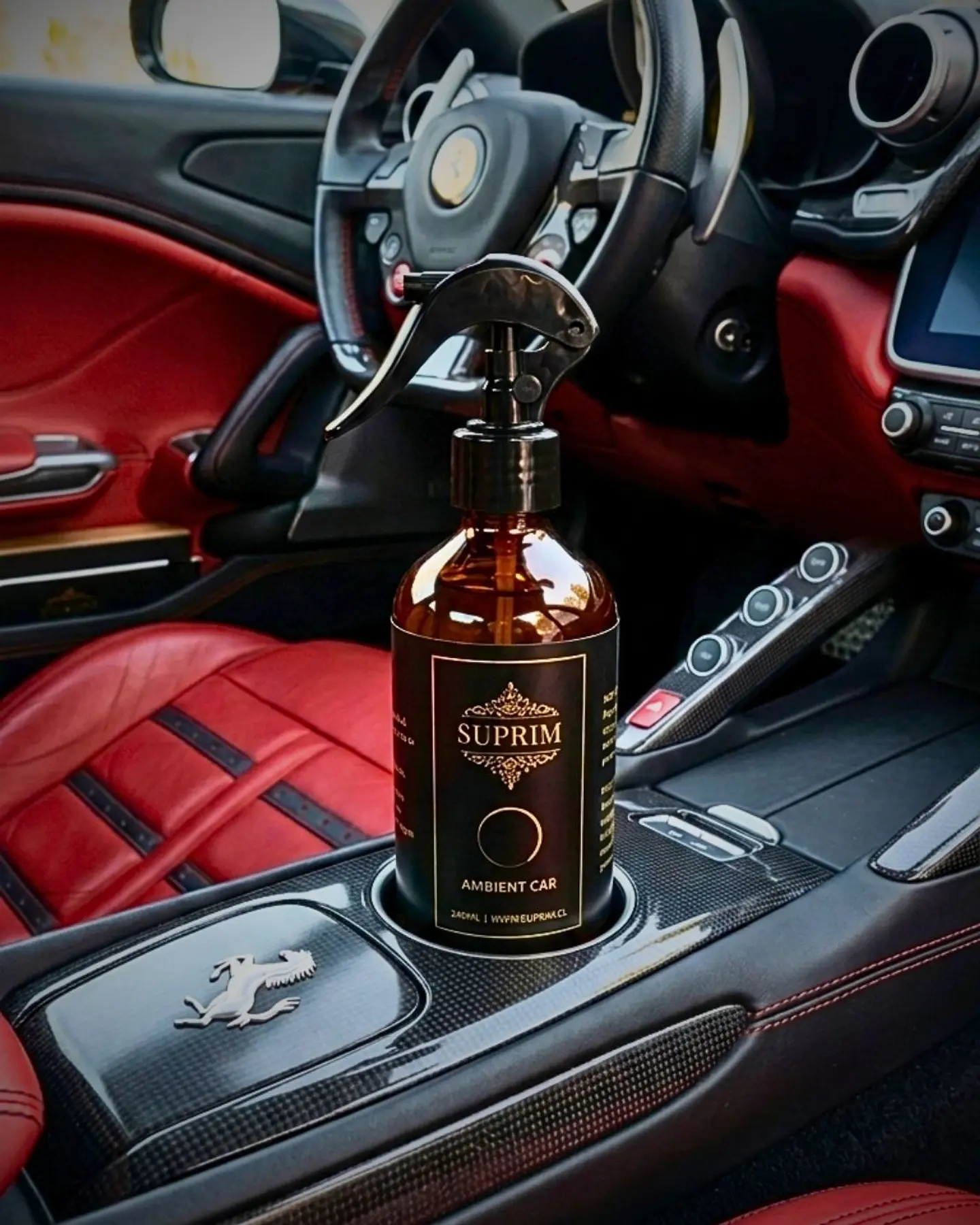 Perfume Para Auto Premium - Suprim Sunset Drift 240ml Vidrio Ámbar 2