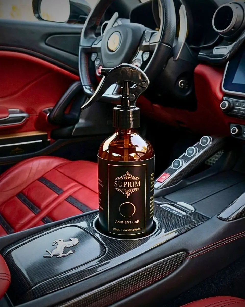 Perfume Para Auto Premium - Suprim Sunset Drift 240ml Vidrio Ámbar 2
