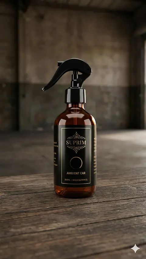 Perfume para Auto Premium - Suprim Signature Gold 240Ml Vidrio Ámbar