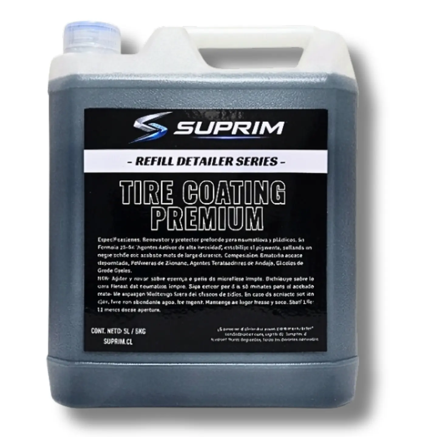 Renovador De Neumáticos Suprim Tire Coating Premium 5L 1