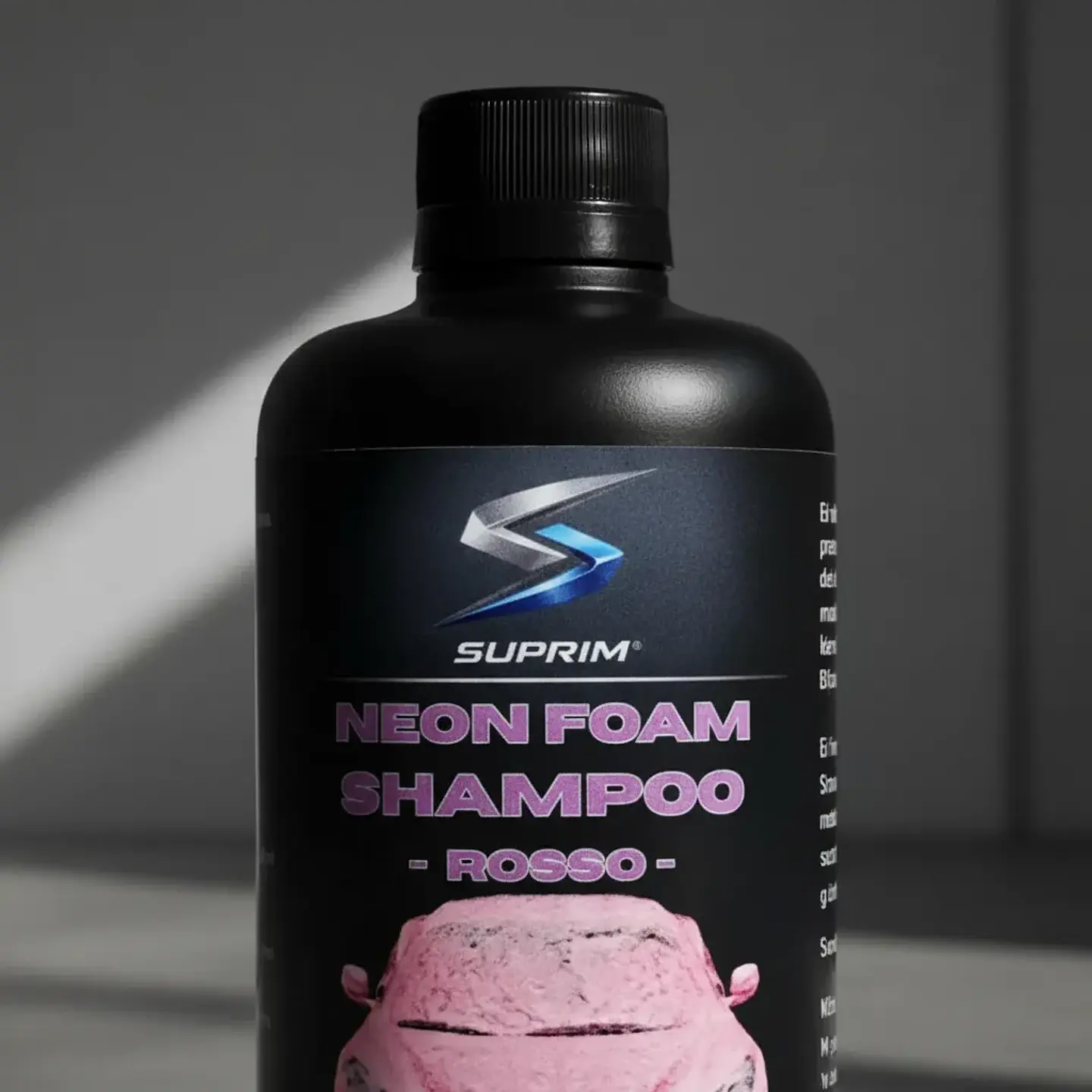 Shampoo Para Autos Suprim Neon Foam Rosado - Espuma Activa 3