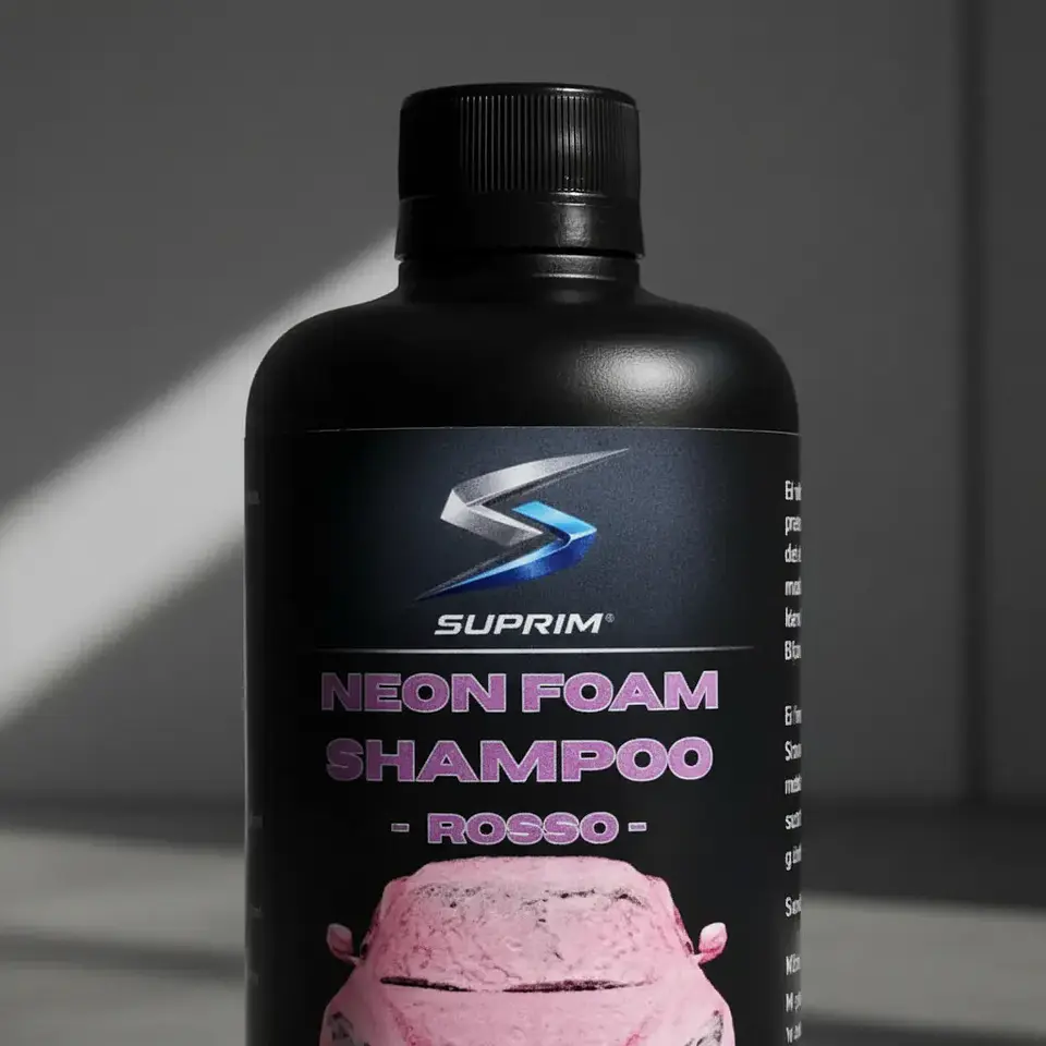 Shampoo Para Autos Suprim Neon Foam Rosado - Espuma Activa 3