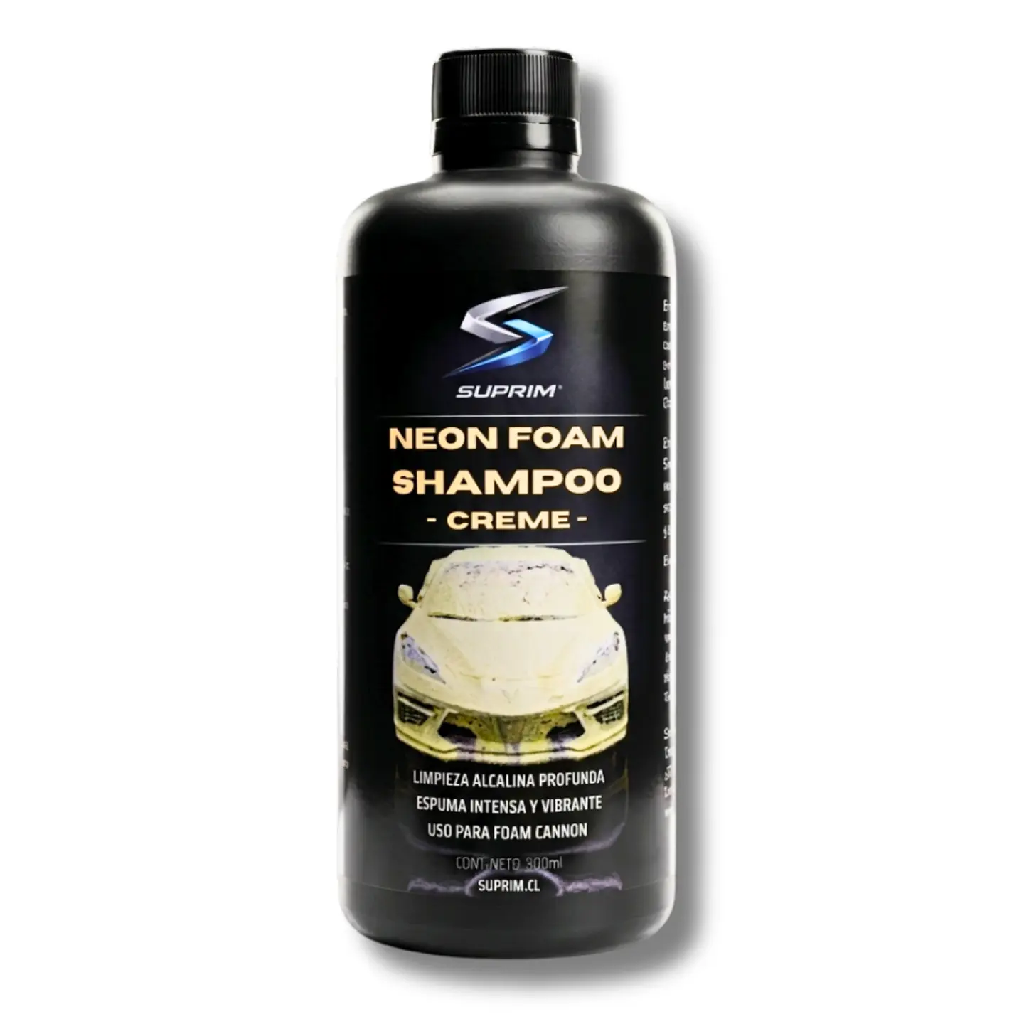 Shampoo Para Autos Suprim Neon Foam Amarillo - Espuma Activa Premium 1