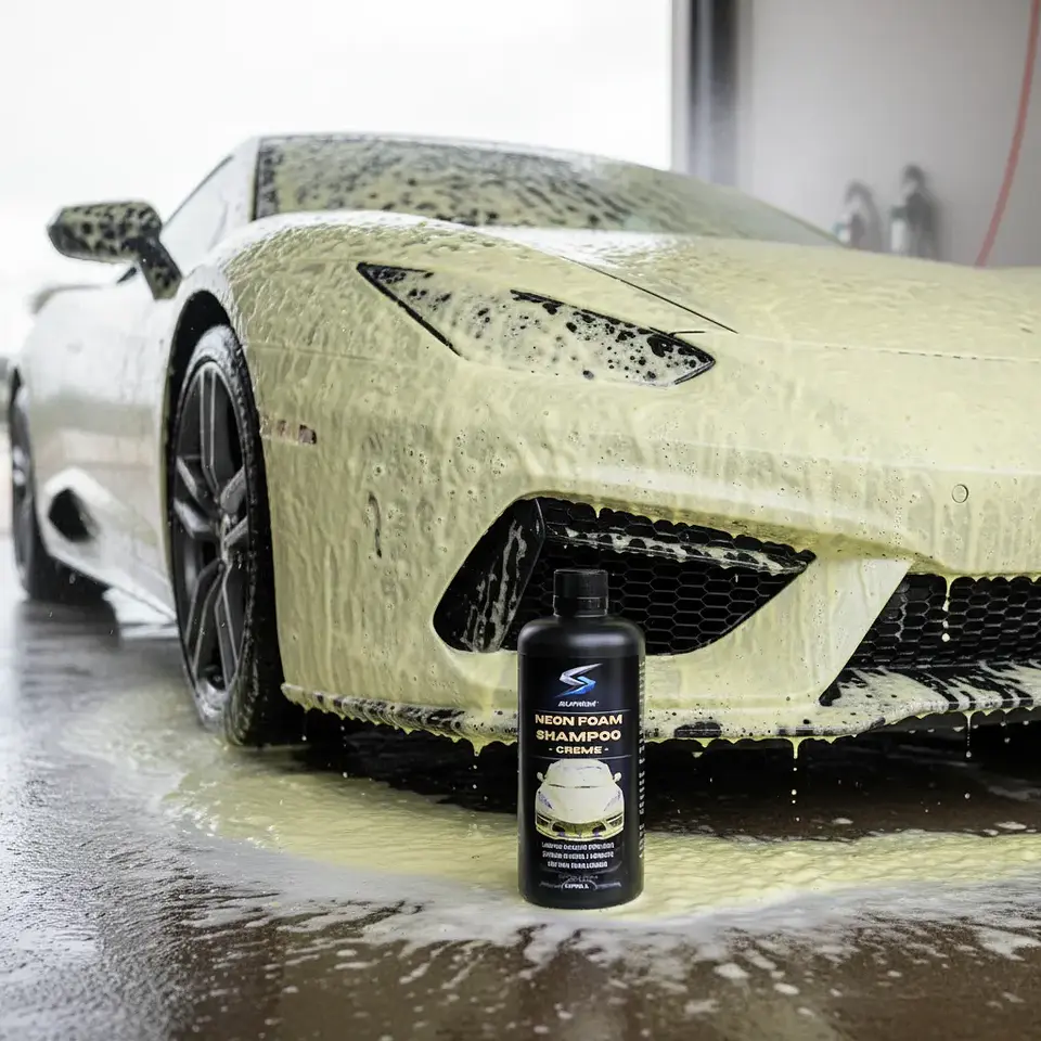 Shampoo Para Autos Suprim Neon Foam Amarillo - Espuma Activa Premium 2
