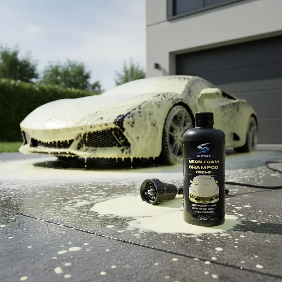 Shampoo Para Autos Suprim Neon Foam Amarillo - Espuma Activa Premium 3