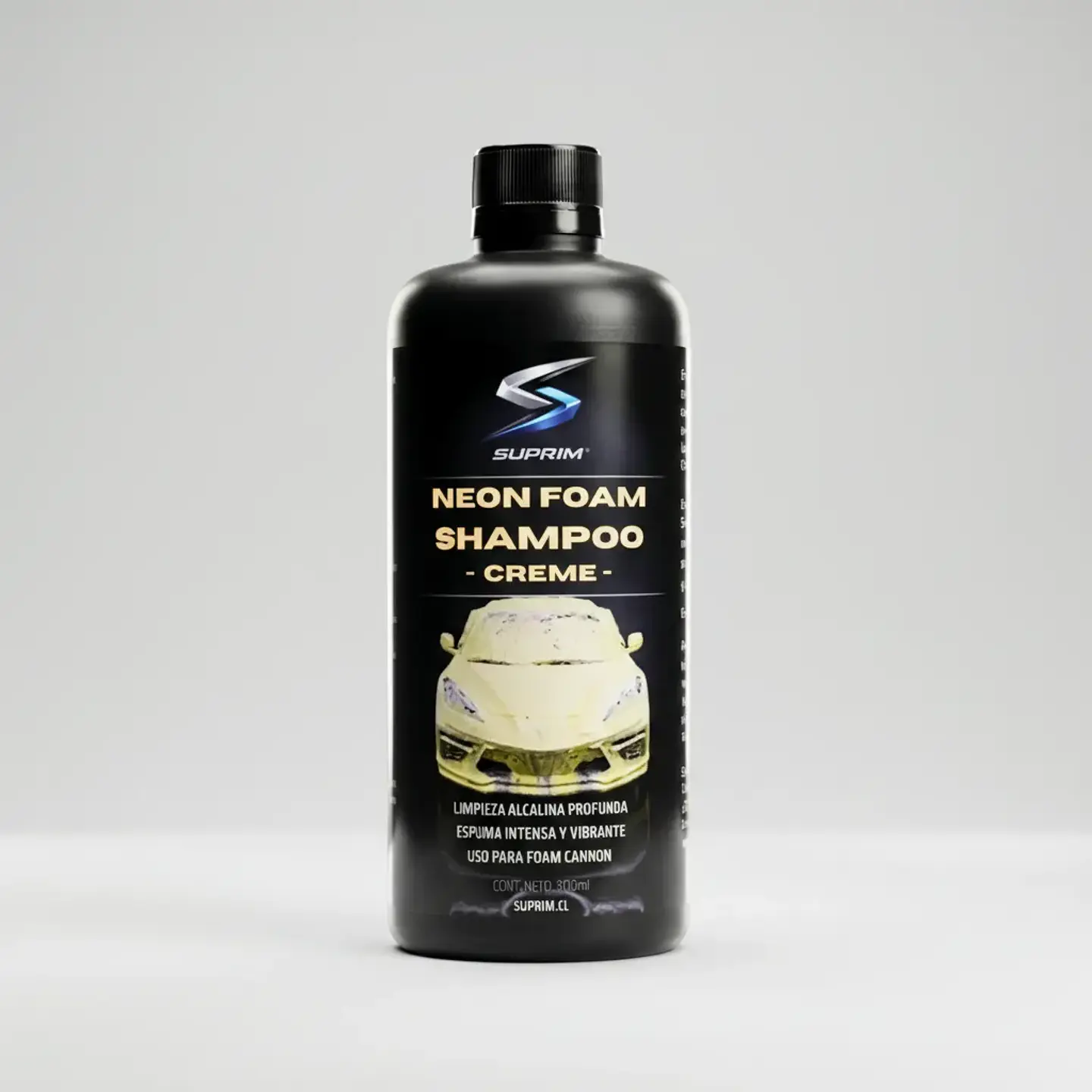 Shampoo Para Autos Suprim Neon Foam Amarillo - Espuma Activa Premium 6