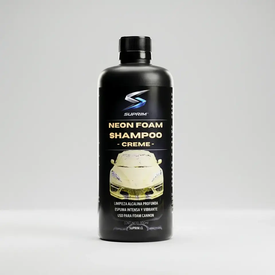 Shampoo Para Autos Suprim Neon Foam Amarillo - Espuma Activa Premium 6
