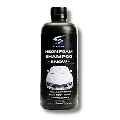 Shampoo Para Autos Suprim Neon Foam Blanco - Espuma Activa Concentrado Extremo Alcalino
