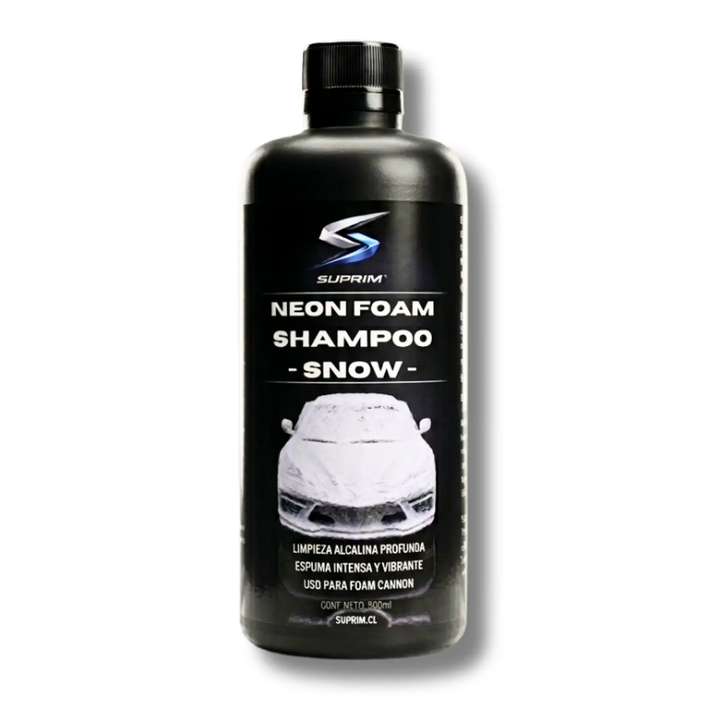 Shampoo Para Autos Suprim Neon Foam Blanco - Espuma Activa Concentrado Extremo Alcalino 1