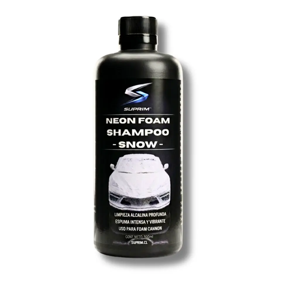 Shampoo Para Autos Suprim Neon Foam Blanco - Espuma Activa Concentrado Extremo Alcalino 1