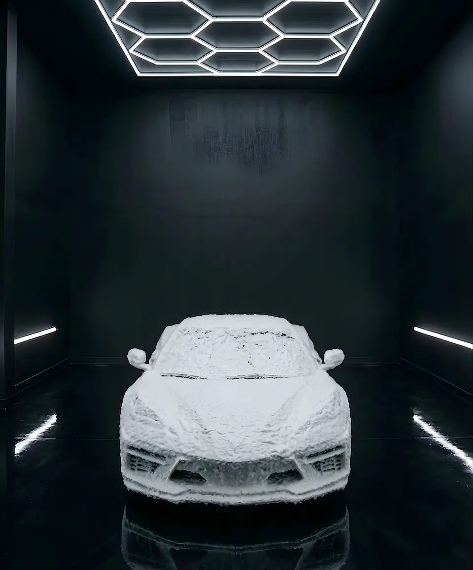 Shampoo Para Autos Suprim Neon Foam Blanco - Espuma Activa Concentrado Extremo Alcalino 5