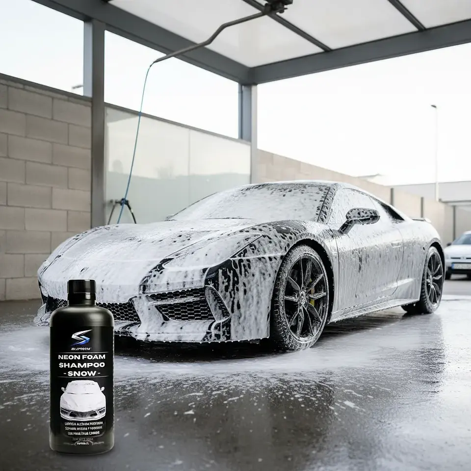 Shampoo Para Autos Suprim Neon Foam Blanco - Espuma Activa Concentrado Extremo Alcalino 2