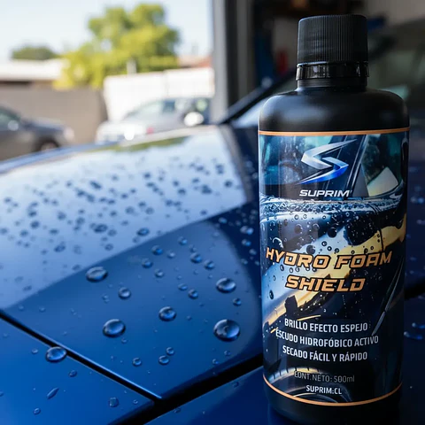 Sellador Hidrofóbico Para Autos Suprim - Hydro Foam Shield Con Acabado Efecto Espejo