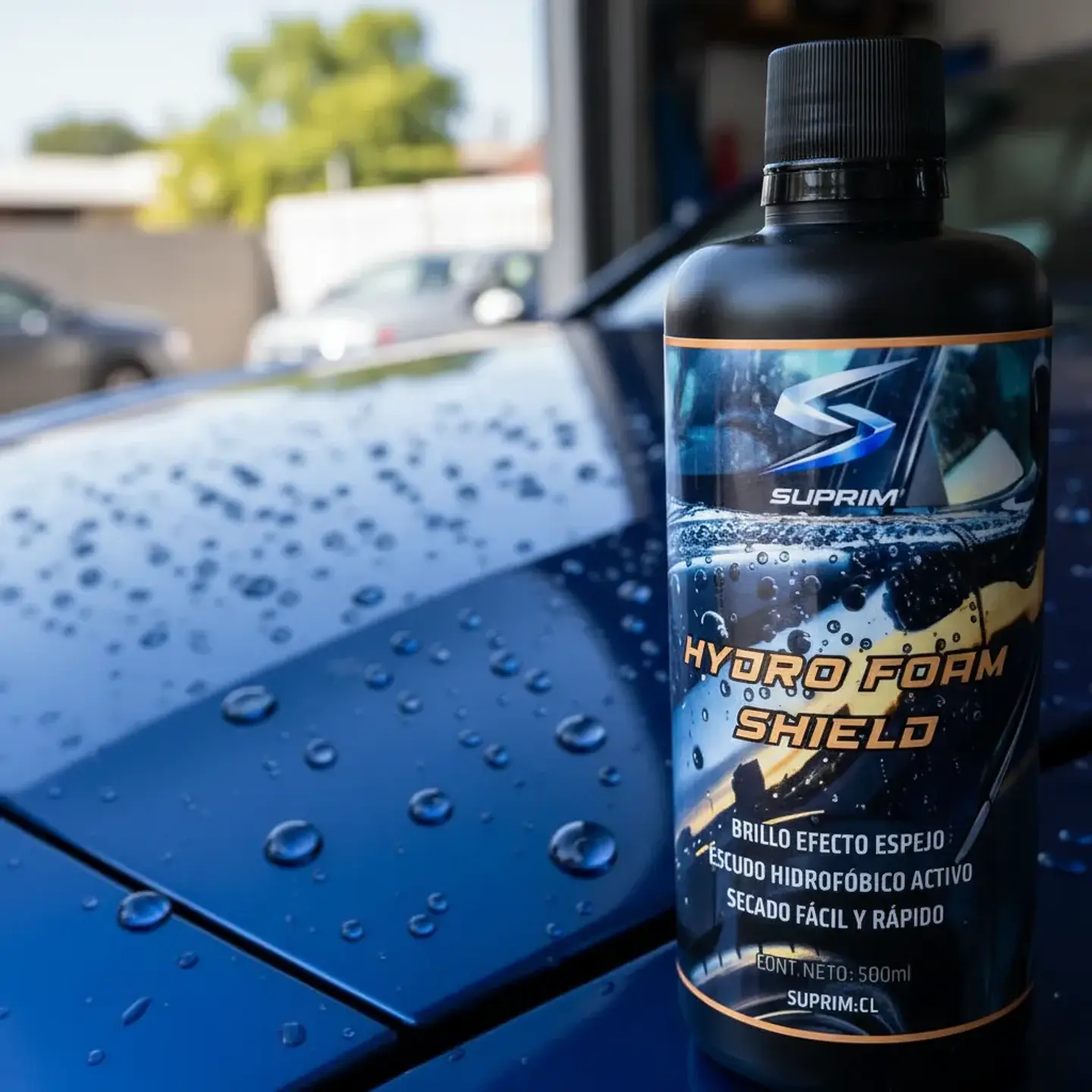 Sellador Hidrofóbico Para Autos Suprim - Hydro Foam Shield Con Acabado Efecto Espejo 2