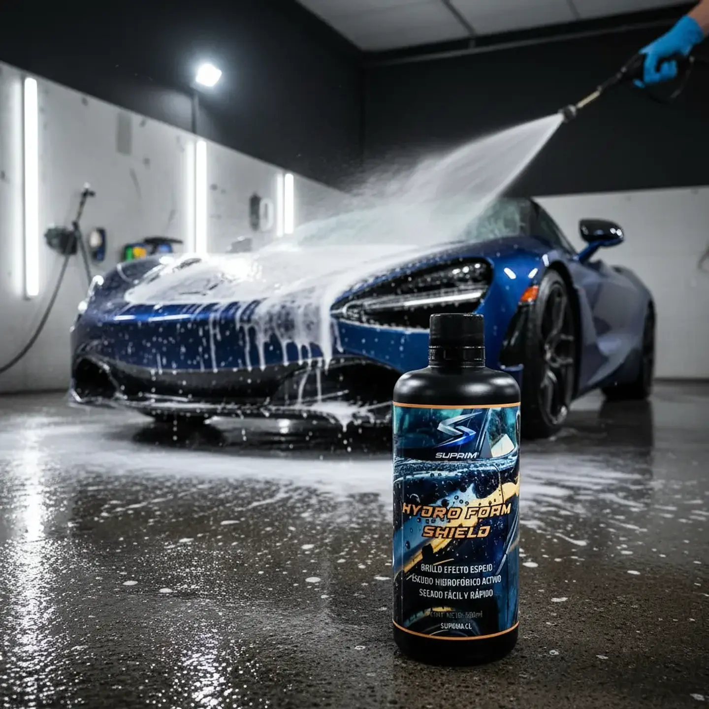 Sellador Hidrofóbico Para Autos Suprim - Hydro Foam Shield Con Acabado Efecto Espejo 6