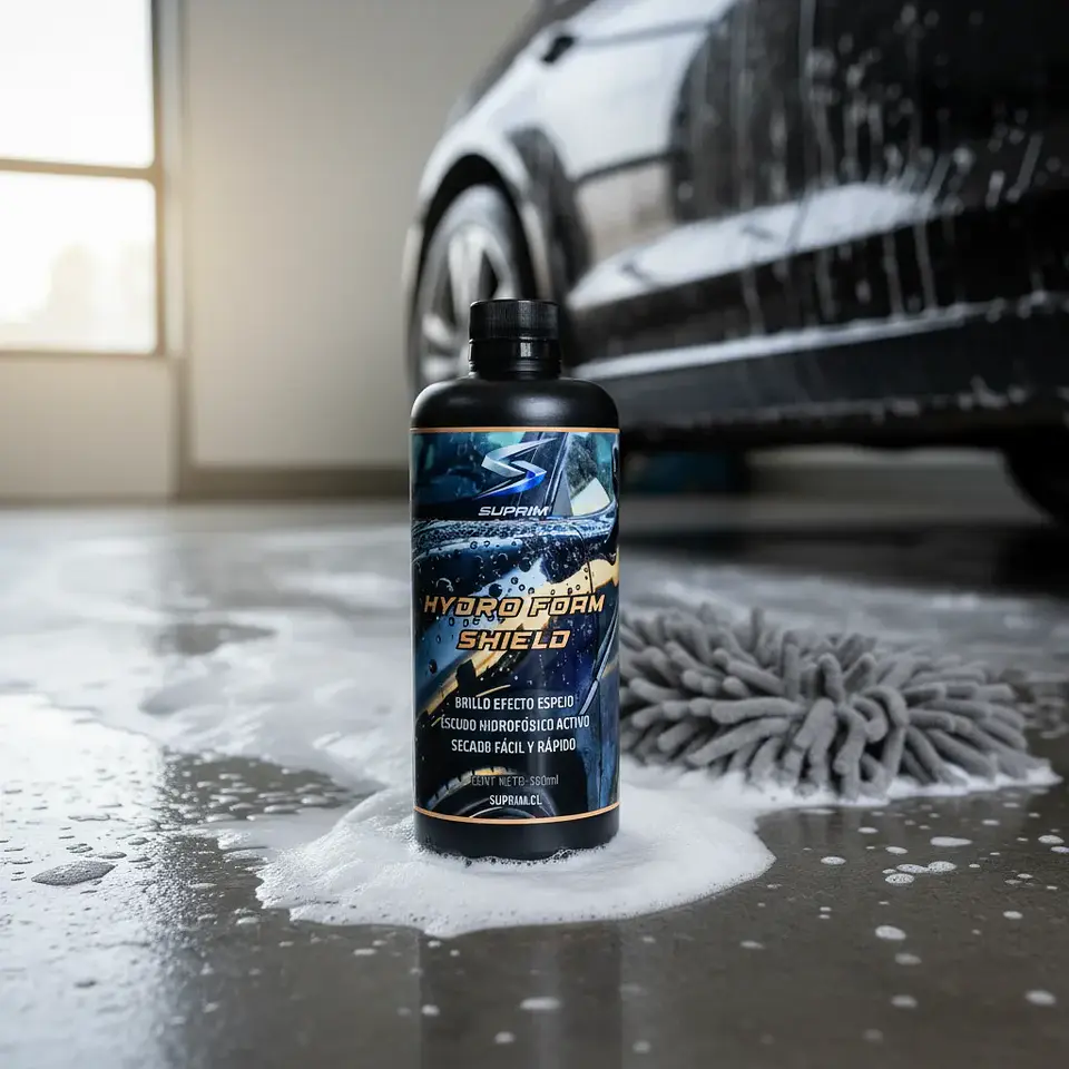 Sellador Hidrofóbico Para Autos Suprim - Hydro Foam Shield Con Acabado Efecto Espejo 8