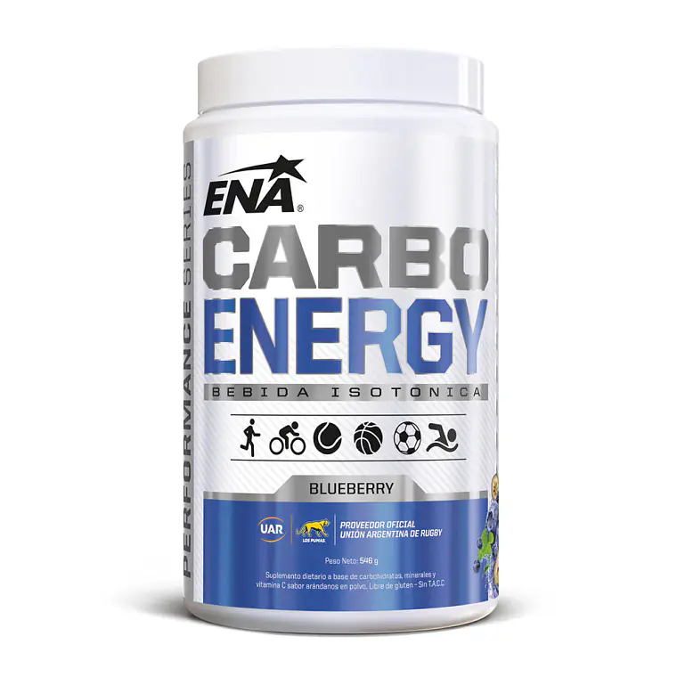 Carbo Energy 546 Gr Sabor Blueberry Ena Sport Bebida Deportiva Isotónica 1