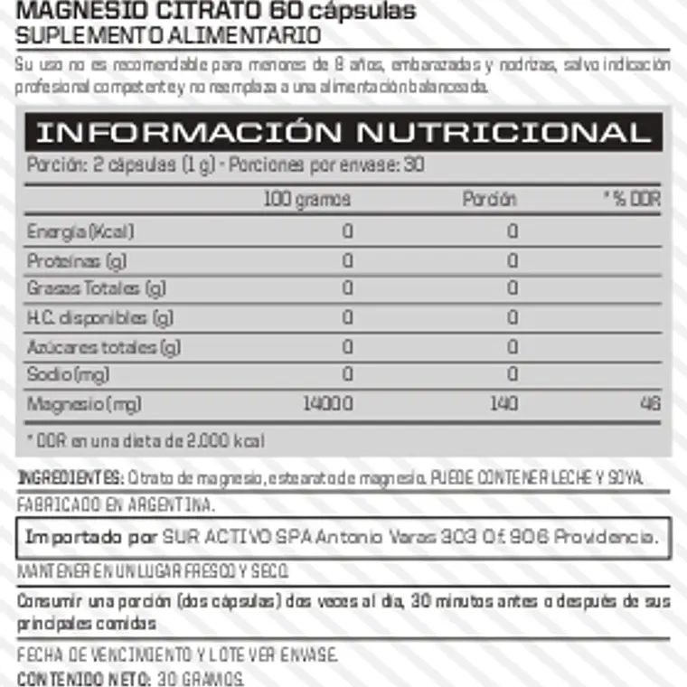 Citrato de Magnesio 2