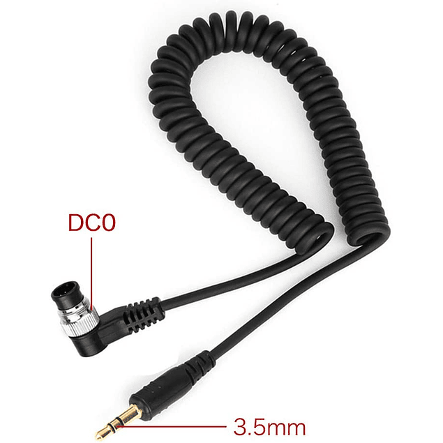 CABLE CONECTOR J3.5mm/DC0  PARA DISPARADOR CONTROL REMOTO NIKON