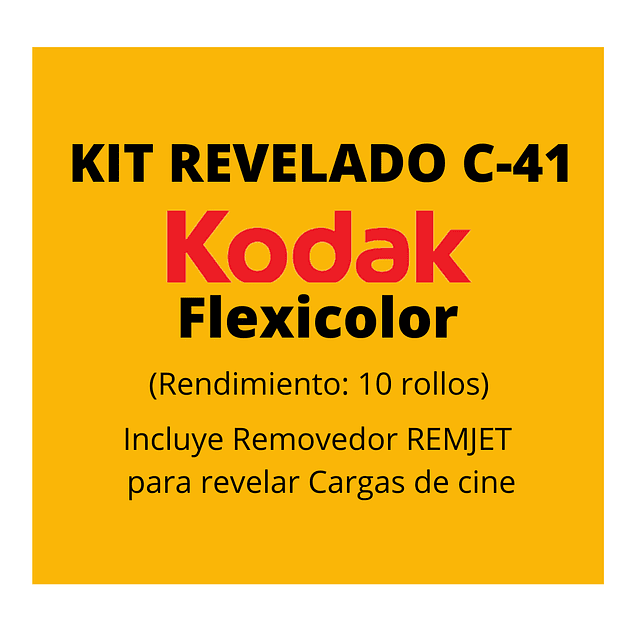 KIT REVELADO COLOR C-41 FLEXICOLOR (LIQUIDO CONCENTRADO)