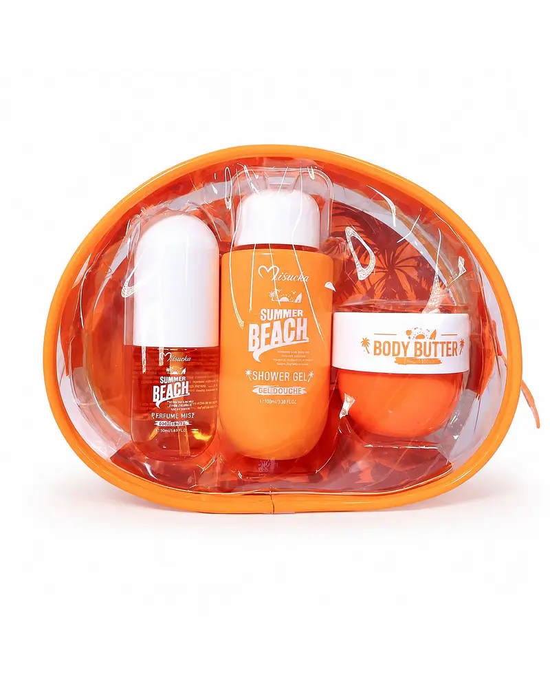 Set Summer Beach Sunset Beach