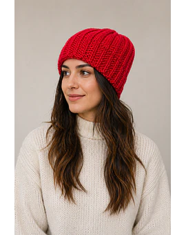 Gorro de lana con interior de satén 