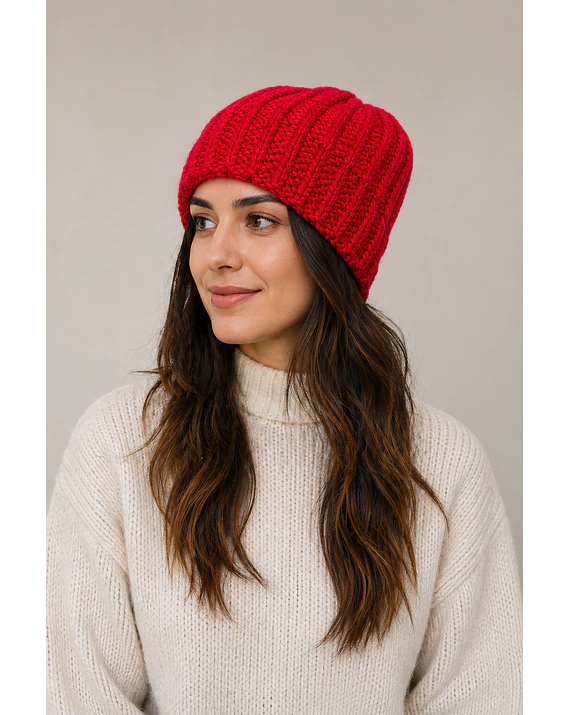 Gorro de lana con interior de satén  5