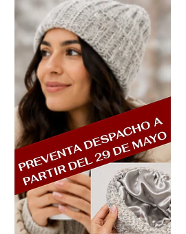 Gorro de lana con interior de satén 