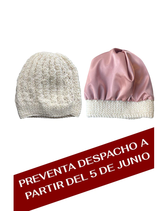 Gorro de lana con interior de satén  14