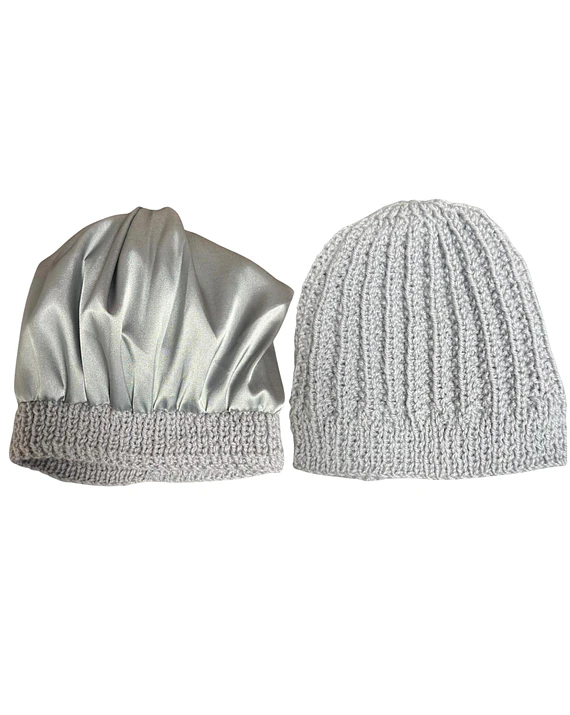 Gorro de lana con interior de satén  3