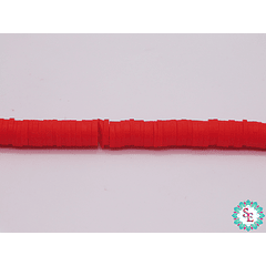 FIMO DISCO 6MM  ROJO TIRA 41CM APROX