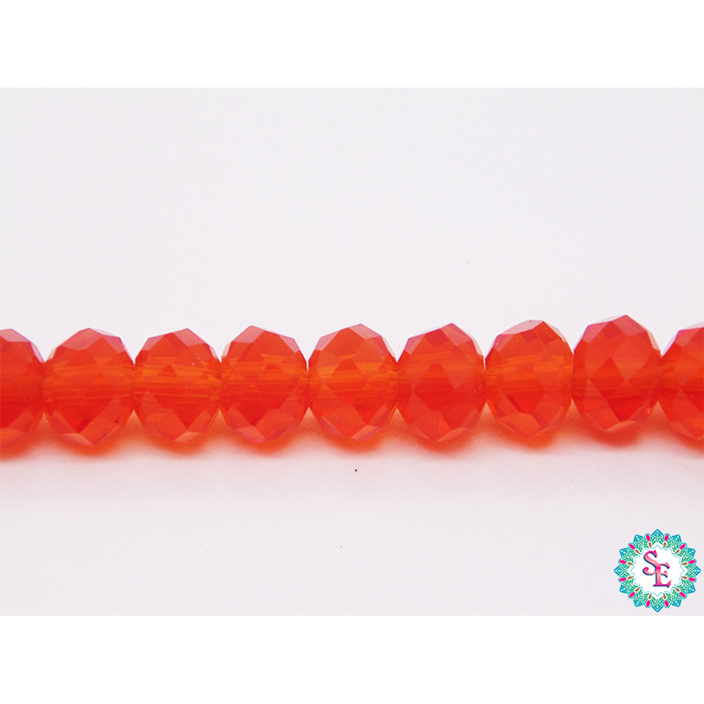 CRISTAL MURANO # 6MM NARANJA TRASPARENTE 1